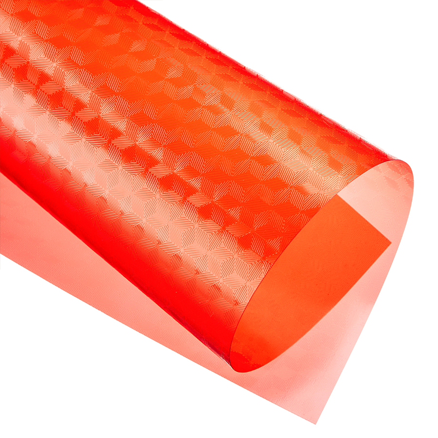 Обкладинки А4 пластикові прозорі CUBE 180 мкм, червоні, 100 шт BINDITEK (000013409)